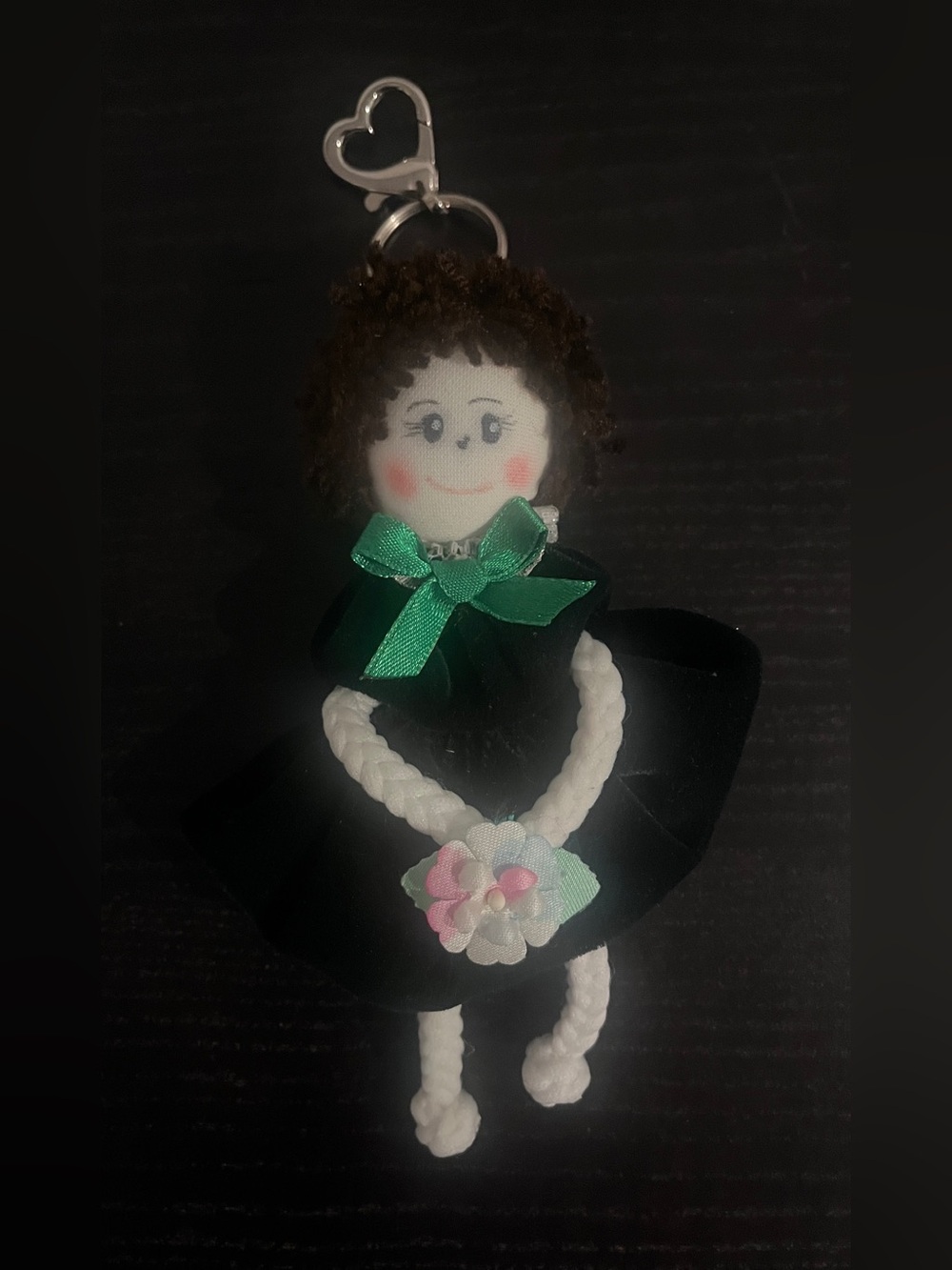 Handmade Doll Bag Charm or Keychain.